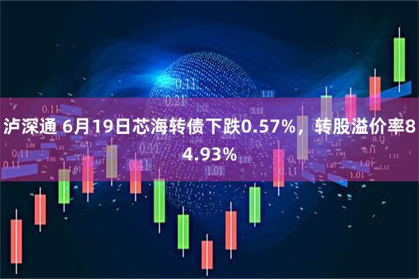 泸深通 6月19日芯海转债下跌0.57%，转股溢价率84.93%