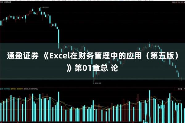 通盈证券 《Excel在财务管理中的应用（第五版）》第01章总 论